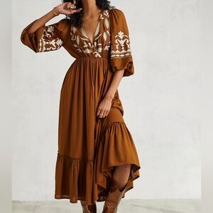 Let Me Be Embroidered Maxi Dress